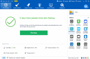 Wise Care 365 Pro 6.3.3 Crack + License Key Free Download